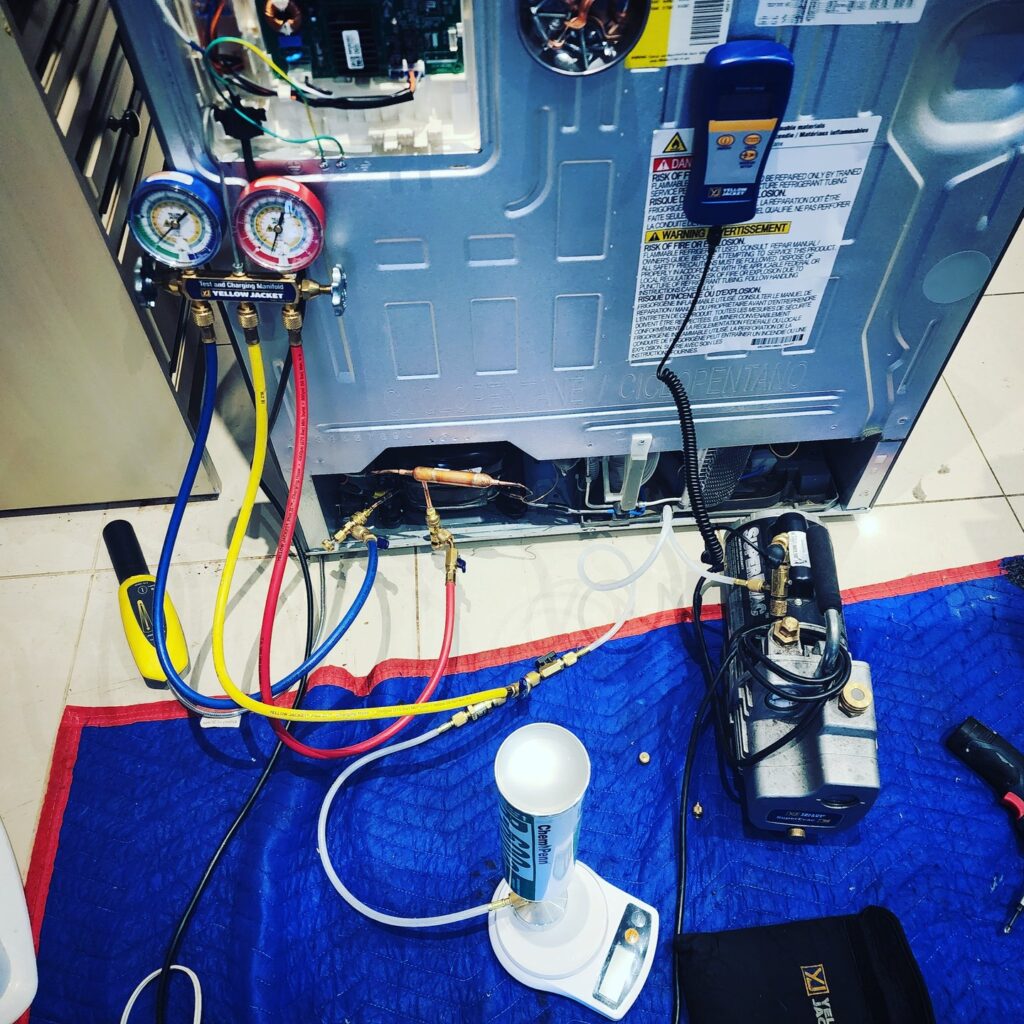 Refluxer being repaired by Turbo Tech